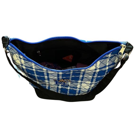 University of Memphis Spirit Ready Plaid Quilted Purse with Embroidered Logo - Picture 7 of 10